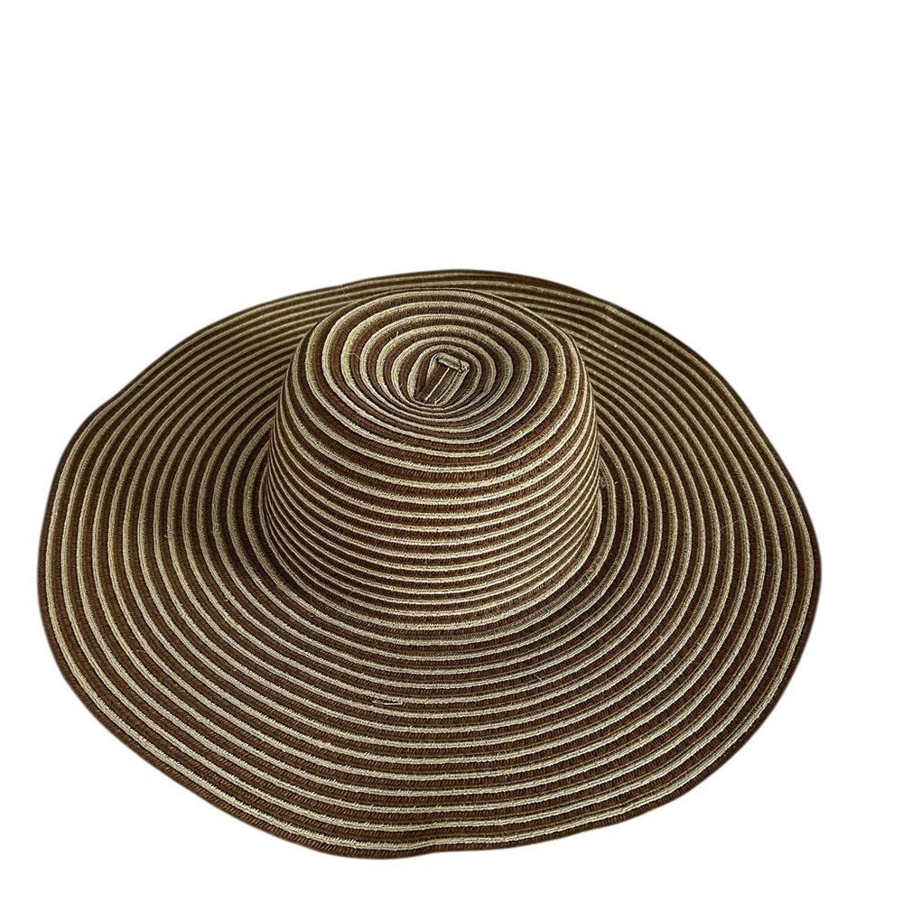 Magid Hats Brown and Cream Striped Hat